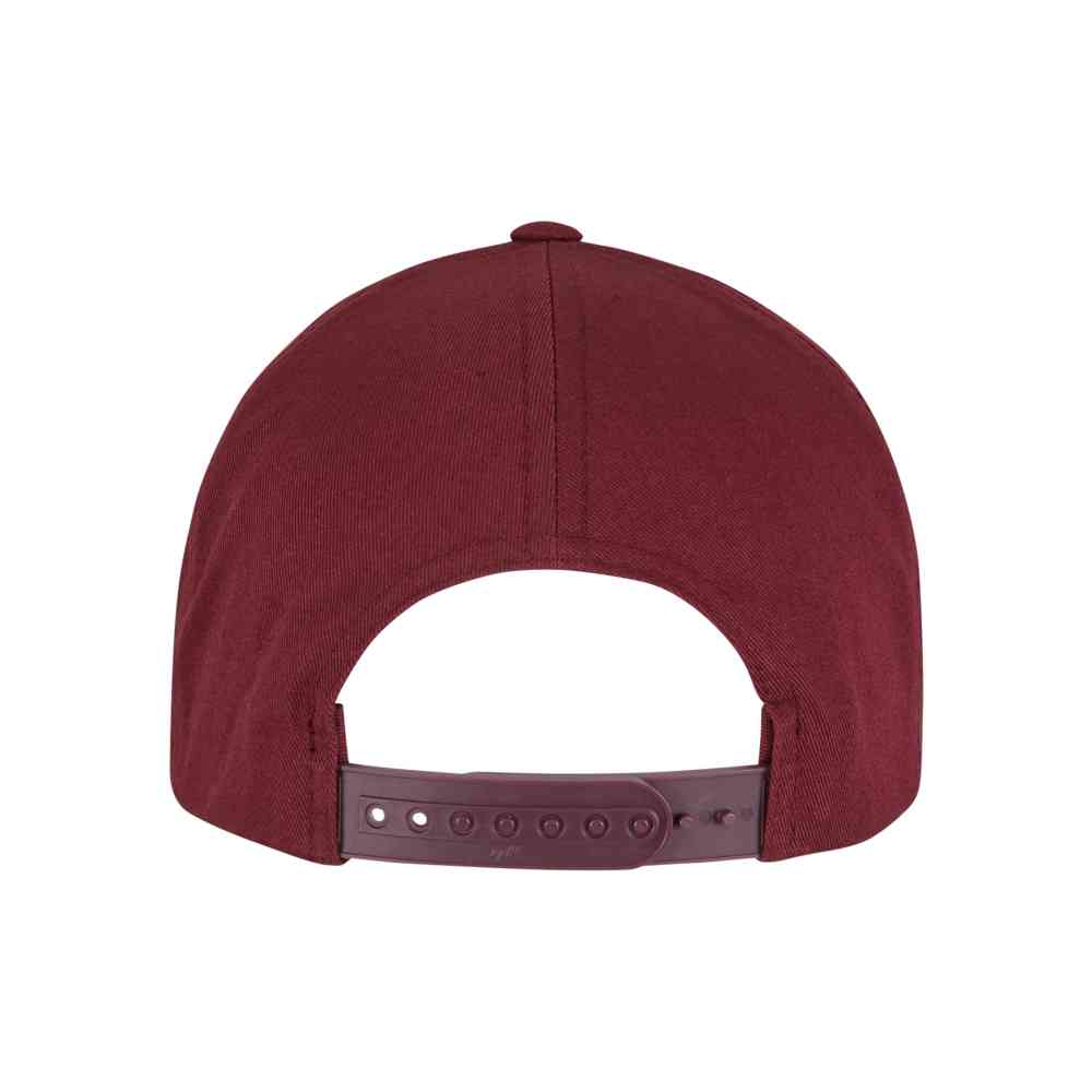 Flexfit - 5-Panel Curved Classic Snapback Cap - Red